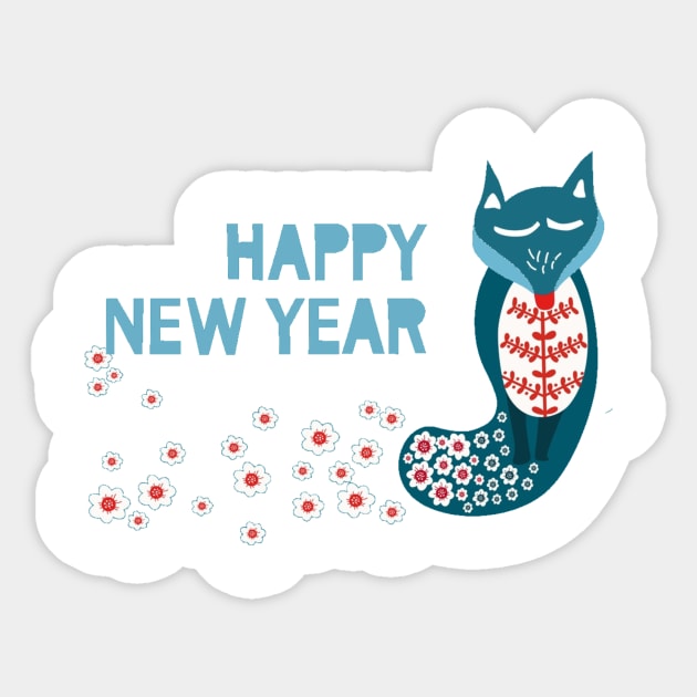 Happy New Year Sticker by chrissyloo